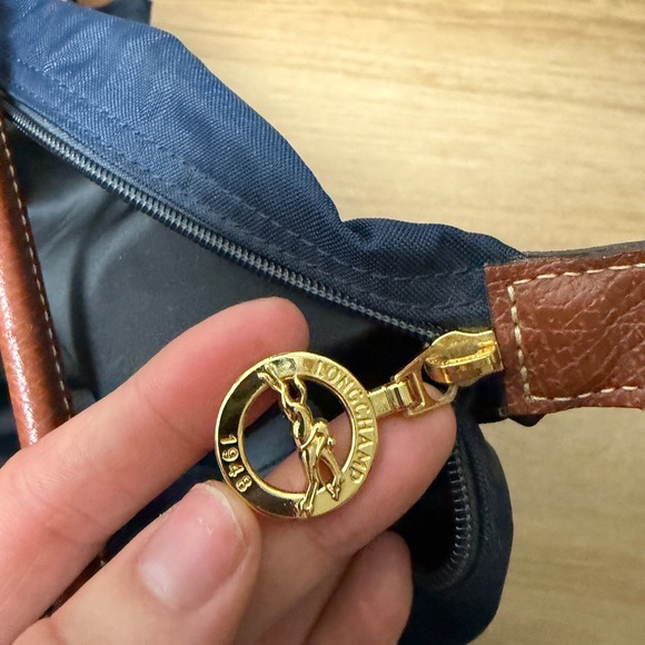 Longchamp Le Pilage Navy Tote - Picture 5 of 5